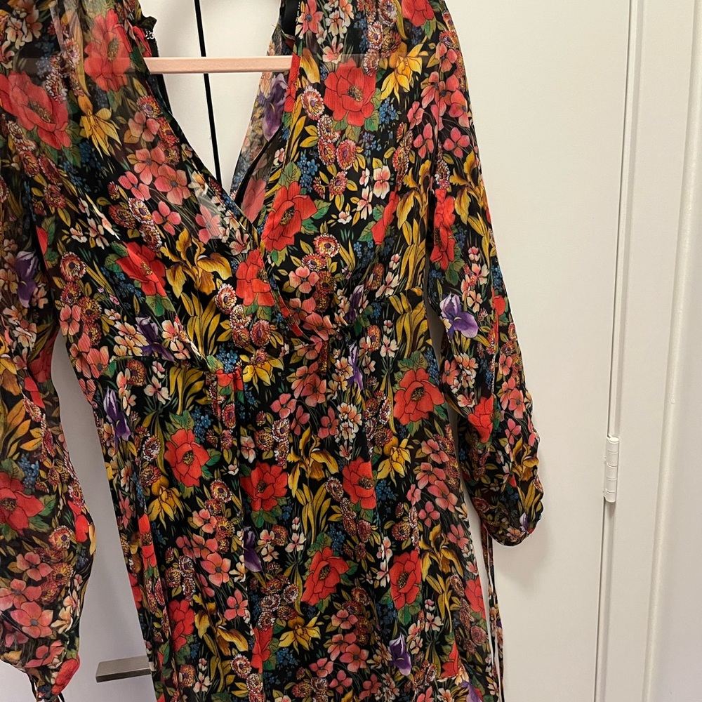 Kooples long sleeve floral dress